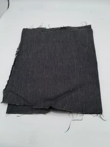100% Irish Linen Fabric sample Charcoal Grey -151.13cm x 18cm approx WW9898 - Picture 1 of 8