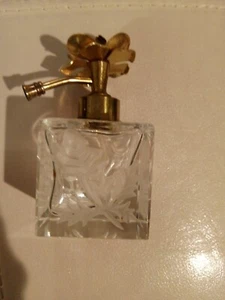 Vintage cut crystal Perfume Bottle rose - Picture 1 of 6