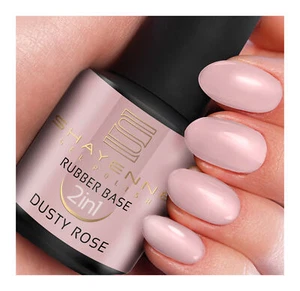 UV Nagellack 15 ml SHAYENNE Rubber Base Coat Dusty Rose Soak Off LED Gel Farbe - Bild 1 von 8