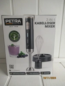 Frullatore manuale senza fili Petra con base di appoggio, funzionamento a batteria, nuovo §§§§§§§§§§§§§ - Foto 1 di 8