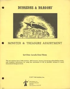 JUEGO DE SURTIDO MONSTRUO Y TESORO ¡UN EXCELENTE+! Manual de D&D de Dungeons Dragons MONO TSR - Imagen 1 de 2