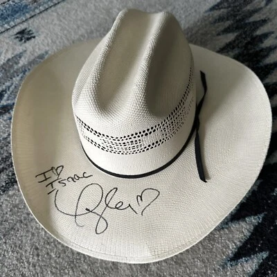TAYLOR SWIFT Autographed Signed Lone Star Hats Straw Cowboy Hat size 7 1/2 - Image 1 of 4