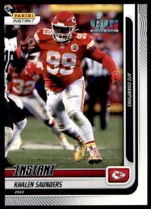 Khalen Saunders 2022 Panini Instant #256 Chiefs - Imagen 1 de 2