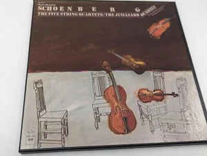 Schoenberg 5 Five String Quartets Juilliard Quartet Columbia M3 3458 - 3 LP Box - Foto 1 di 3