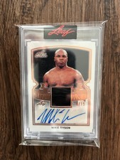 2021 Leaf Art of Sport Mike Tyson Auto Autograph Game Used Relic 8/15