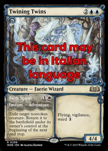 MTG TWINING TWINS 296 EXC - GEMELLI AVVOLGENTI - WOE X IT - MAGIC - Picture 1 of 1