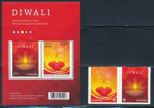 Canada - Diwali India Sheet Stamps MNH (2022) #3023-25i - Picture 1 of 1