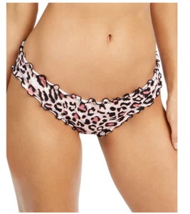 Sundazed Women Animal Print Stretch Ruffled Lined Shirred Bikini, Multi, Sz L - Picture 1 of 2