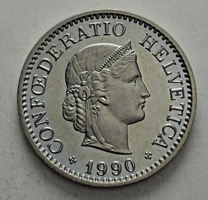 1990 Switzerland 10 Rappen - Picture 1 of 2