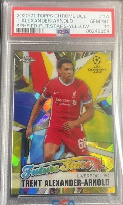 Trent Alexander-Arnold - F/Stars Yellow # /99 │ 2020/21 Chrome Sapphire PSA 10 - Image 1 of 2