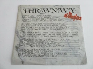 The Stranglers Thrown Away/ Top Secret Vinyl 7" 45 RPM UK Import NEW - Picture 1 of 4