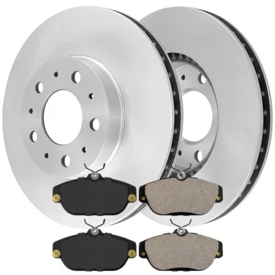 Front Vented Disc Brake Rotors & Pads for Volvo 960 97-95, S90 98-97; 280mm - Image 1 of 4