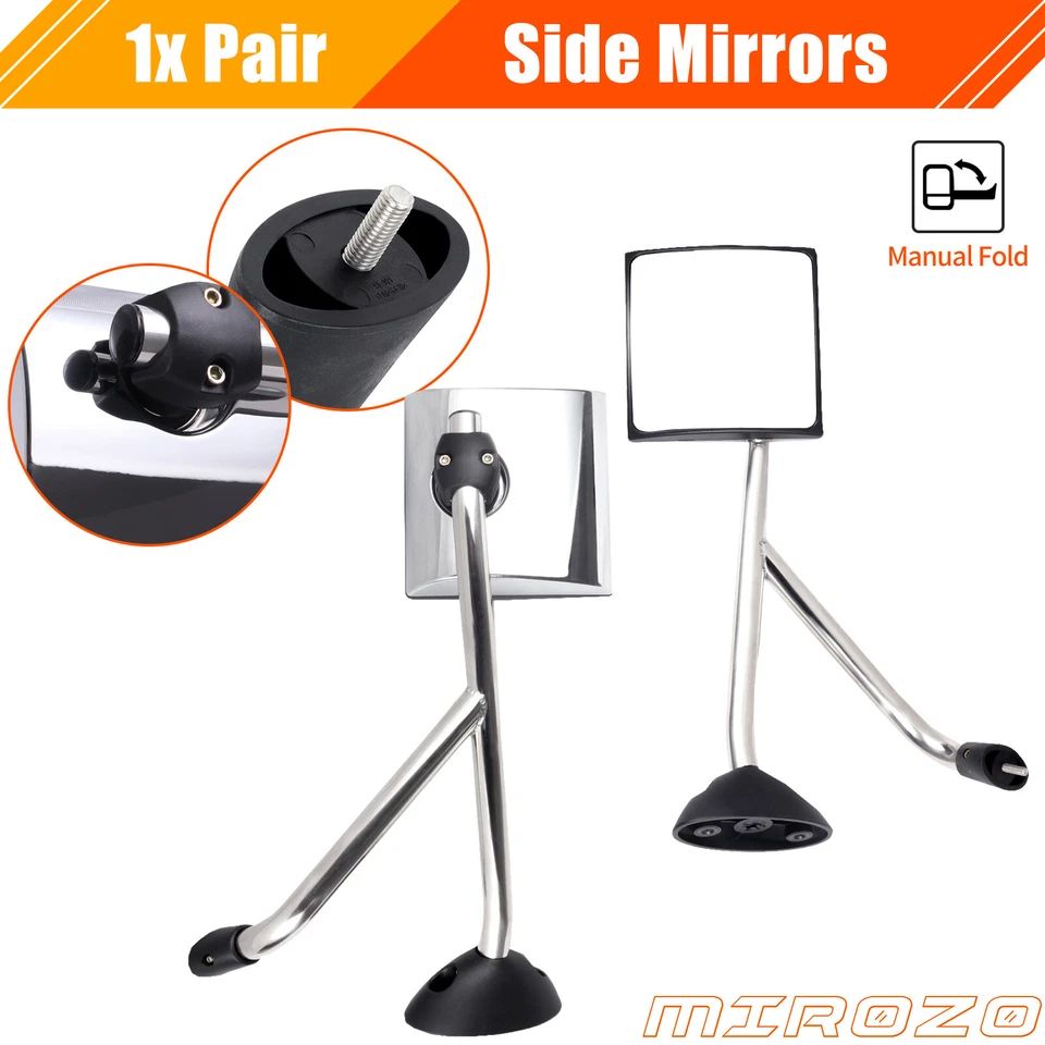 Espejos retrovisores manuales con capó cromado lateral para International Harvester ProStar 2008-2017 Foto 1 de 4