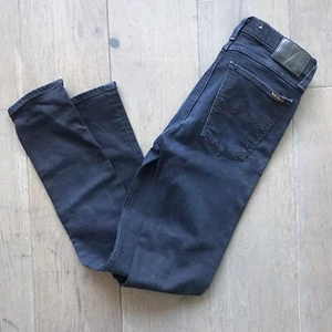 Nudie Jeans High Kai Womens W31 L32 Black Black Stretch Navy Dark Blue Skinny - Picture 1 of 16