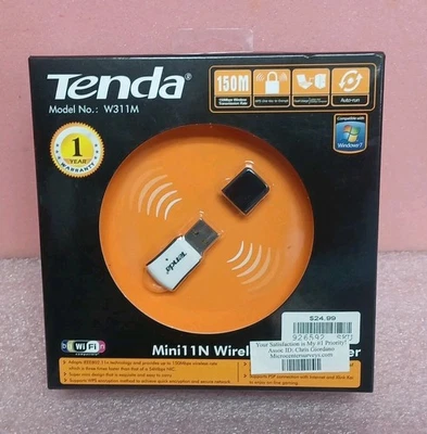 Tenda W311M Inalámbrico 150Mbps Mini Adaptador USB Inalámbrico Nuevo/Envío Gratis Foto 1 de 2