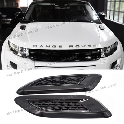 Tapicería de ventilación ficticia superior capó capó negro brillante para Land Rover LR4 2010-2016 Foto 1 de 4