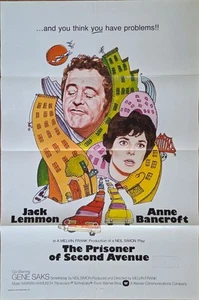 Original 1975 THE PRISONER OF SECOND AVENUE Movie Poster - Picture 1 of 7