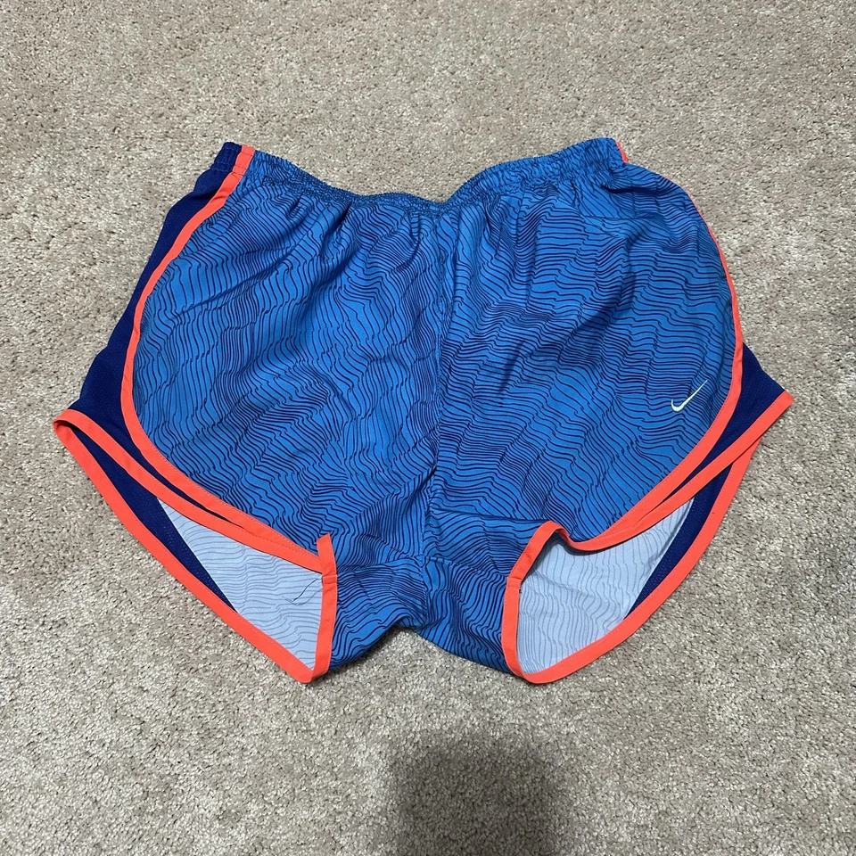 Nike Shorts Women’s Medium Blue Dri-Fit 3 Inch Lined Running Athletic Track - Image 1 of 4