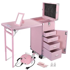 Byootique Nail Table Workstation with Electric Nail Drill File Machine Manicure - Bild 1 von 9
