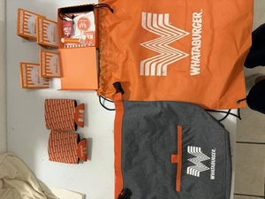 Whataburger Sammlerstück Posten Taschen, Tischzelte Schlüsselanhänger Neu - Bild 1 von 8