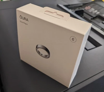 Oura Ring Gen 4 Silver Size 6 - Personal Smart Ring Health & Wellness Metrics - Image 1 of 4