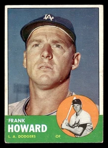 Frank Howard 1963 Topps #123 Los Angeles Dodgers - Foto 1 di 2