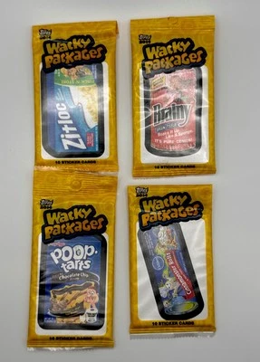 2014 Topps Wacky Packages Value Packs 10 Sticker Cards Per Pack Lot of 4 Packs - Image 1 of 4