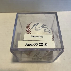 Nelson Cruz Autographed OMLB Baseball Mariners/Rangers/Orioles/Brewers W/Case - Picture 1 of 4