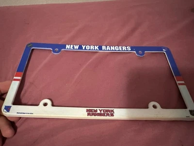 N.Y Rangers NHL Plastic License Plate Frame 6x12 WINCRAFT - Image 1 of 3