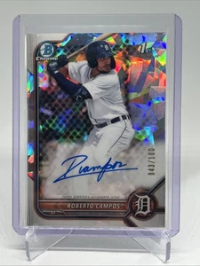 2022 Bowman - Chrome Prospect Autographs Roberto Campos #CPA-RCS Atomic /100 - Picture 1 of 2