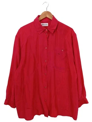SISIGNORA Blusa in seta Donna Camicetta a blusa Taglia IT 50 rosso stile casual - Immagine 1 di 4
