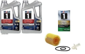 Mobil1 M1C-256A Engine Oil Filter & 10 Quarts Mobil1 5W30 Full Syn H/M Motor Oil - Picture 1 of 1