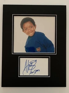 WEBSTER TV Schauspieler EMMANUEL LEWIS signed handsigniertes Passepartout Foto mit Schnitt 11"x14" - Bild 1 von 2