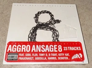 Aggro Ansage 8 Rare OOP CD NEW Sealed Sido B-Tight Kitty Kat Godsilla Fler - Picture 1 of 2