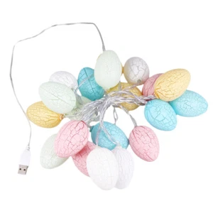 Easter Egg String Lights Toddler Child Spring Fairy Decorations Home - Picture 1 of 12
