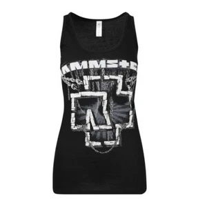 Camiseta sin mangas Rammstein cadenas mujer negra falda banda (S-XL) con licencia - Imagen 1 de 1