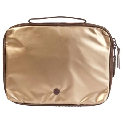 Organizador tecnológico de malla marrón Samantha o herramientas de belleza bloque de color metálico nuevo sin etiquetas Foto 1 de 4