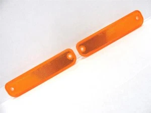 GMC Chevrolet Side Marker Lamp Amber Driver Left Passenger Right Side Pair - Picture 1 of 19