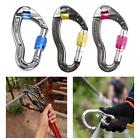 Climbing carabiner with snap fastener for outdoor hiking and