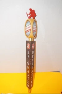 Long Trail Brewing Hibernator Draft Beer Tap Bar Wooden Handle Man Cave Vermont - Picture 1 of 6