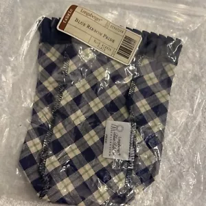 Nuovo Longaberger Nastro Blu Plaid Fodera Tessuto #20347148 Pride Cestino "Banca" - Foto 1 di 3