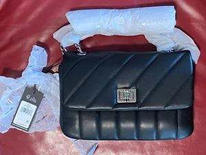 $248 Karl Lagerfeld GIGI Shoulder Bag | Black | Large (Not A Mini) ** RARE ** - Picture 1 of 12