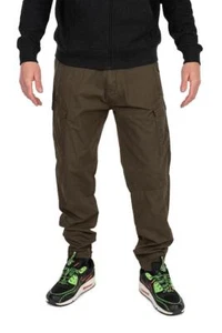 Fox Collection Light Weight Cargo Trouser Green & Black / Carp Fishing Clothing - Picture 1 of 8