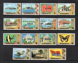 KIRIBATI MNH 1981 SGO11-O25 OFFICIAL ISSUE COMPLETE SET OF 15 - Picture 1 of 1
