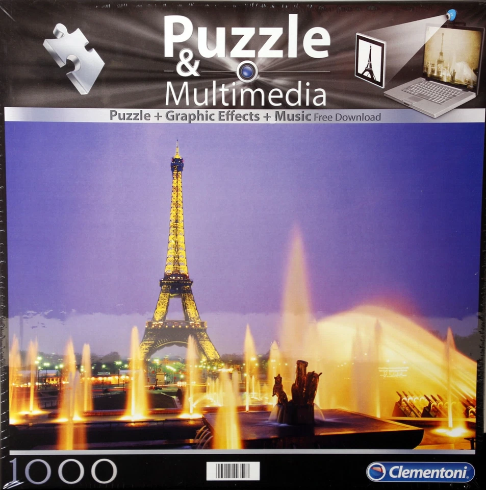 Clementoni® 99359 - Paris, Puzzle & Multimedia, 1000 Teile