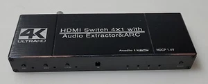 Avedio Links 4K HDMI Switch 4X1 with Audio Extractor & ARC - Picture 1 of 4