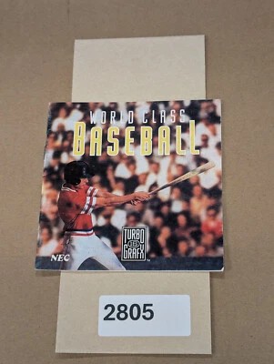 World Class Baseball  - Turbo Grafx - Manual Only **NO GAME! - Image 1 of 4