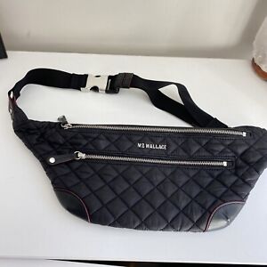 MZ Wallace Metro Sling Bag Black,  Silver Hardware , pre-owned, msrp $185