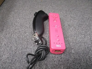 Nintendo Wii Remote Controller and Nunchuck - Pink tested and working - Picture 1 of 8