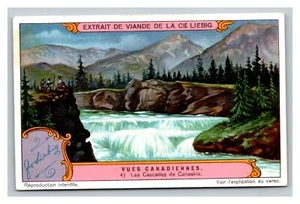 Vintage Liebig Trade Card - francese - set di 2 vedute paesaggistiche canadesi - Foto 1 di 4